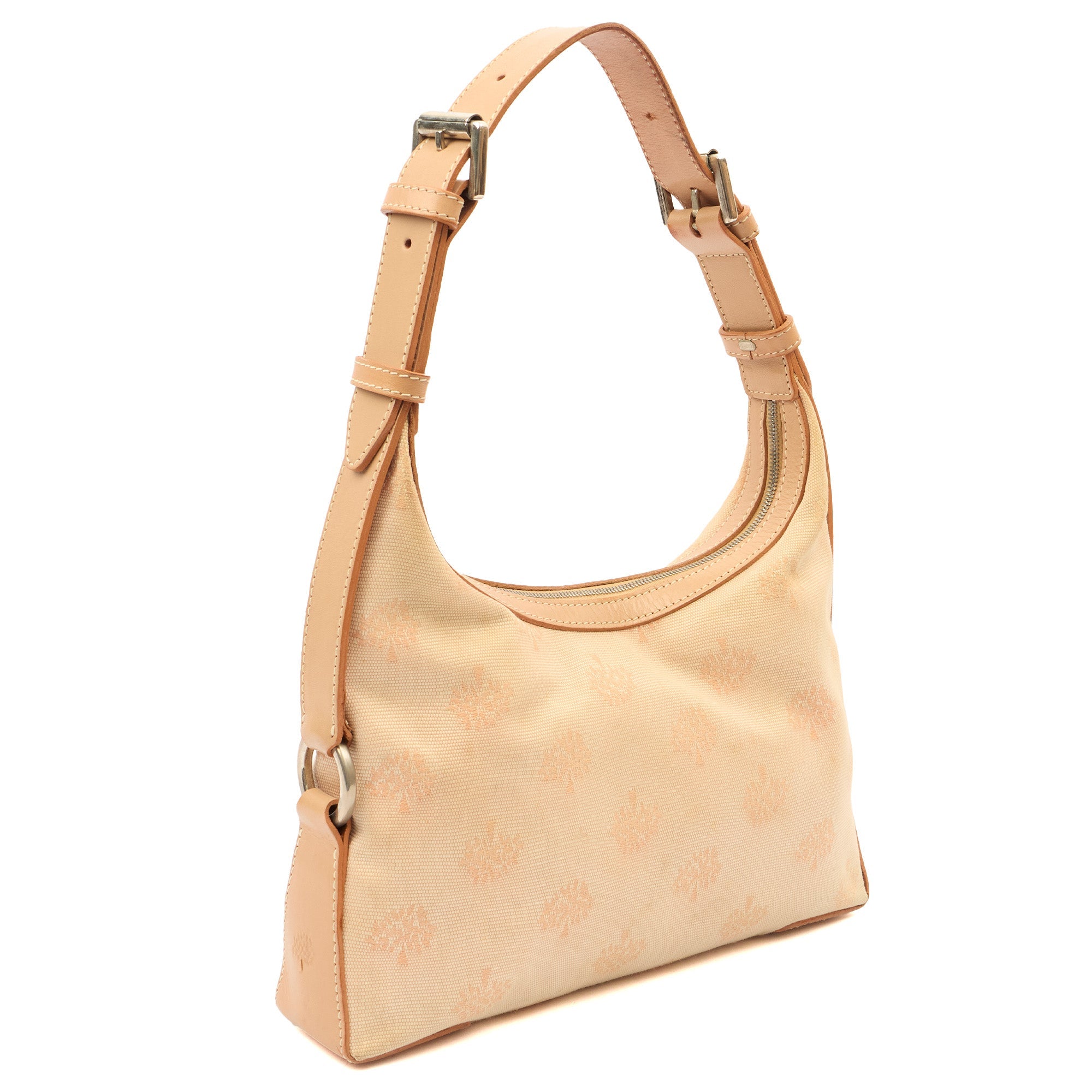 Mulberry Shoulder Bag Vintage Shoulder Bag in Neutral, Canvas — Alternate View 8