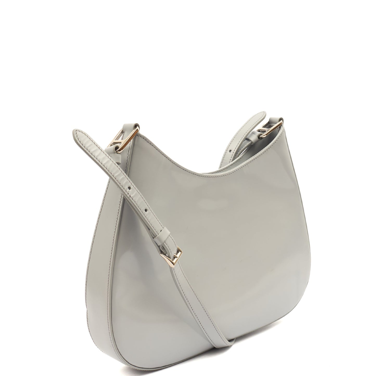 Prada Shoulder Bag Cleo Shoulder Bag in Cornflour Blue, Leather — Back View