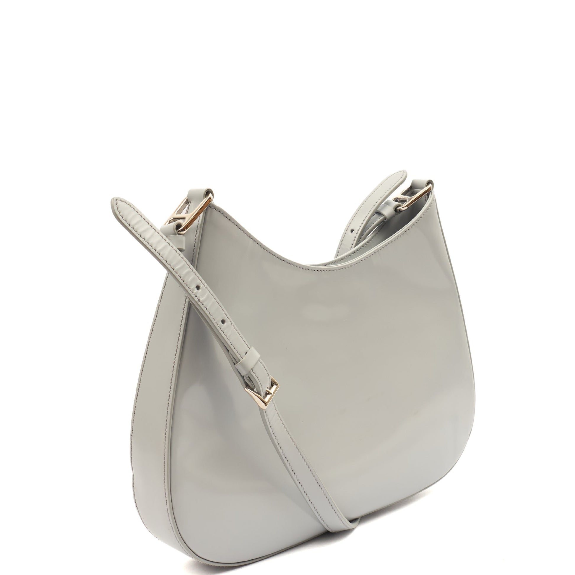 Prada Shoulder Bag Cleo Shoulder Bag in Cornflour Blue, Leather — Back View