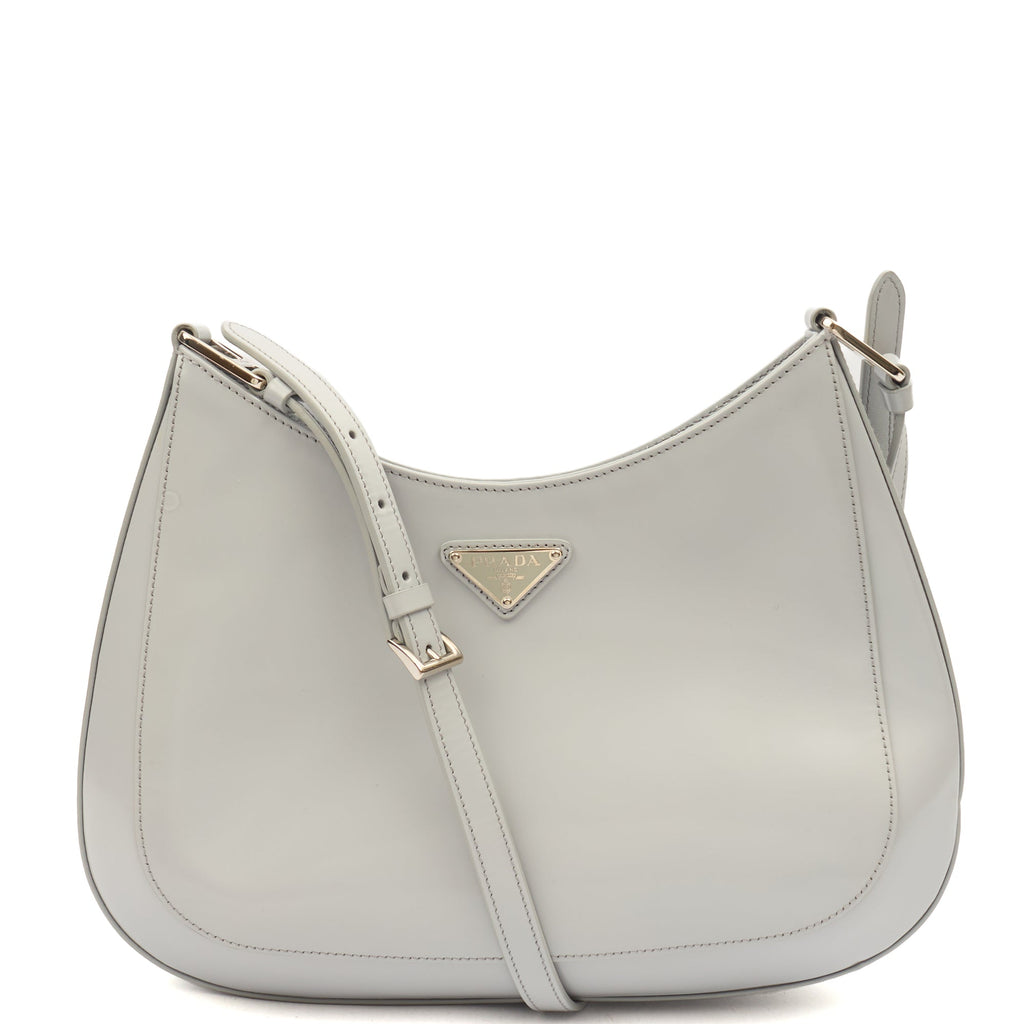 Prada Shoulder Bag Cleo Shoulder Bag in Cornflour Blue, Leather — Front View