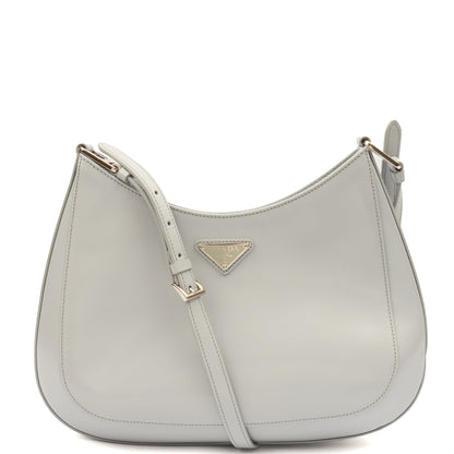 Prada Shoulder Bag Cleo Shoulder Bag in Cornflour Blue, Leather — Front View