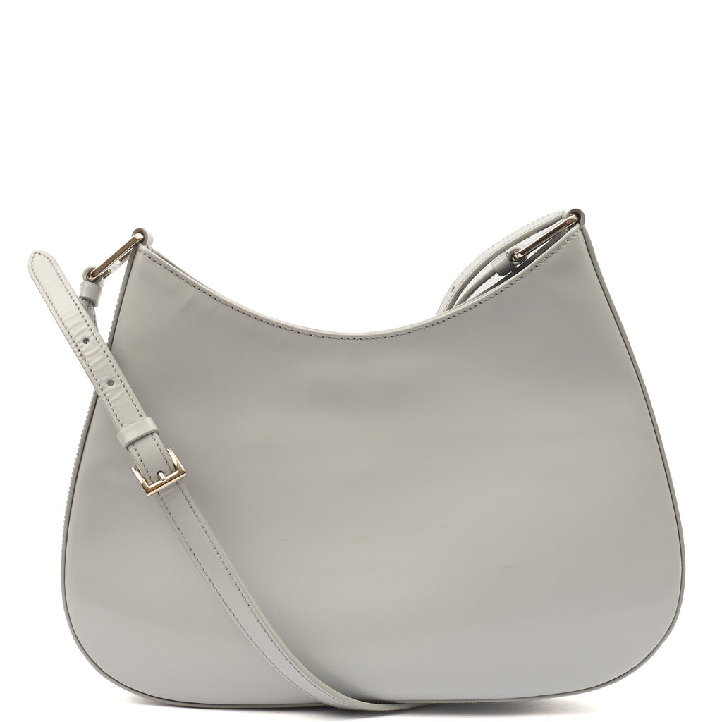 Prada Shoulder Bag Cleo Shoulder Bag in Cornflour Blue, Leather — Top View