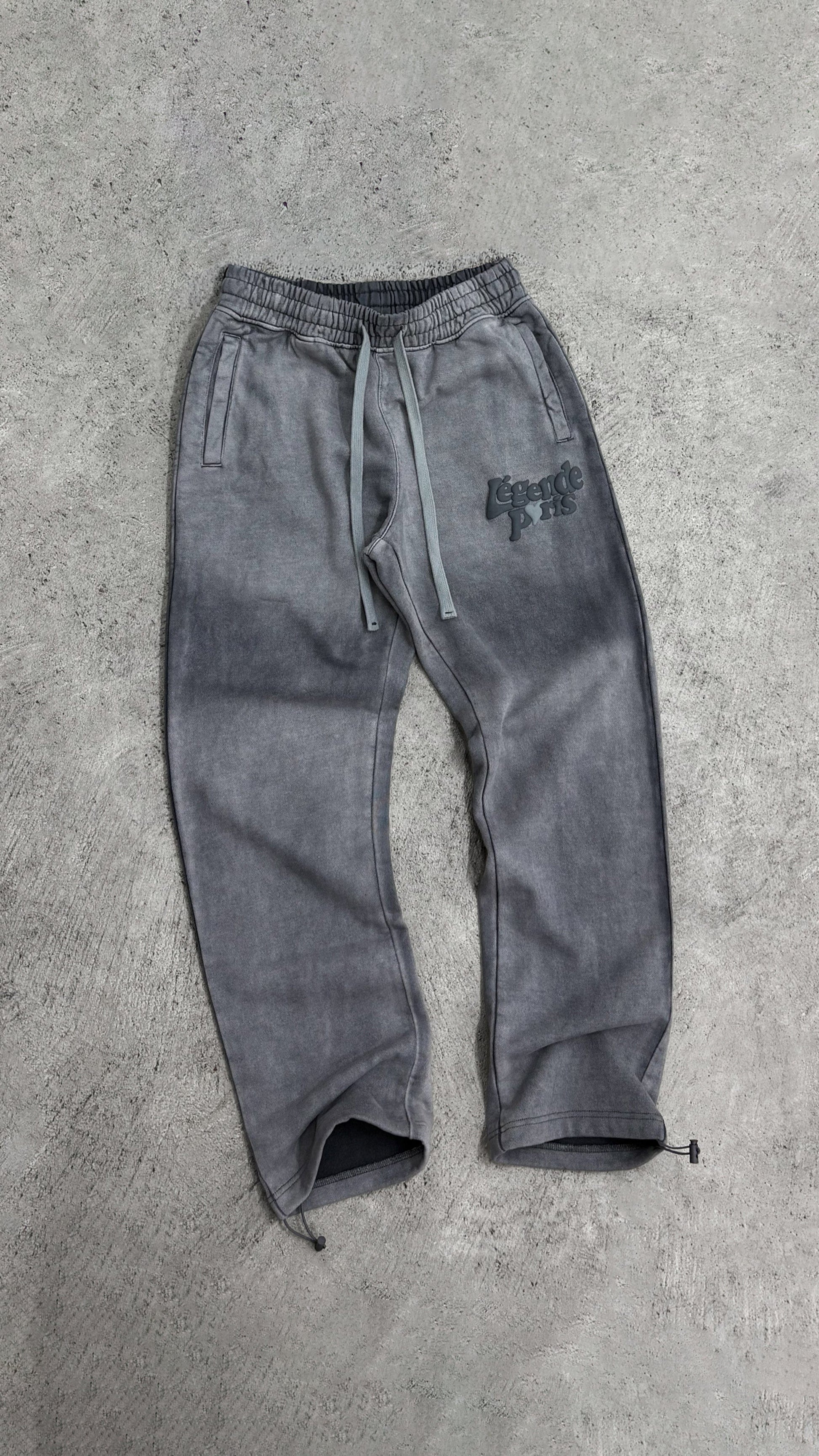 Legende Paris LND GRADIENT PANT - CHARCOAL WASHED — XS — Lifestyle View