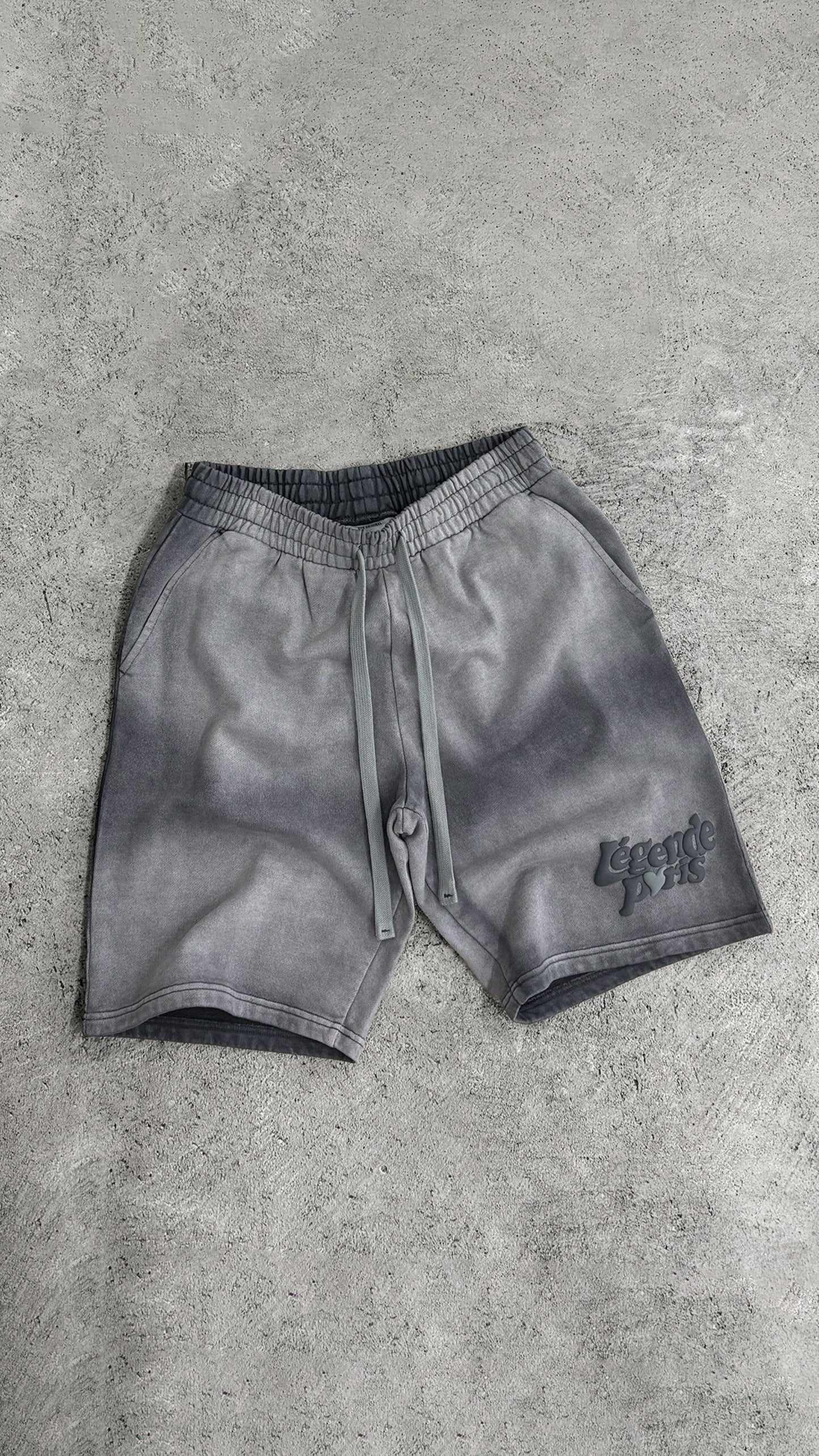 Legende Paris LND GRADIENT SHORT - CHARCOAL WASHED — XS — Detail View