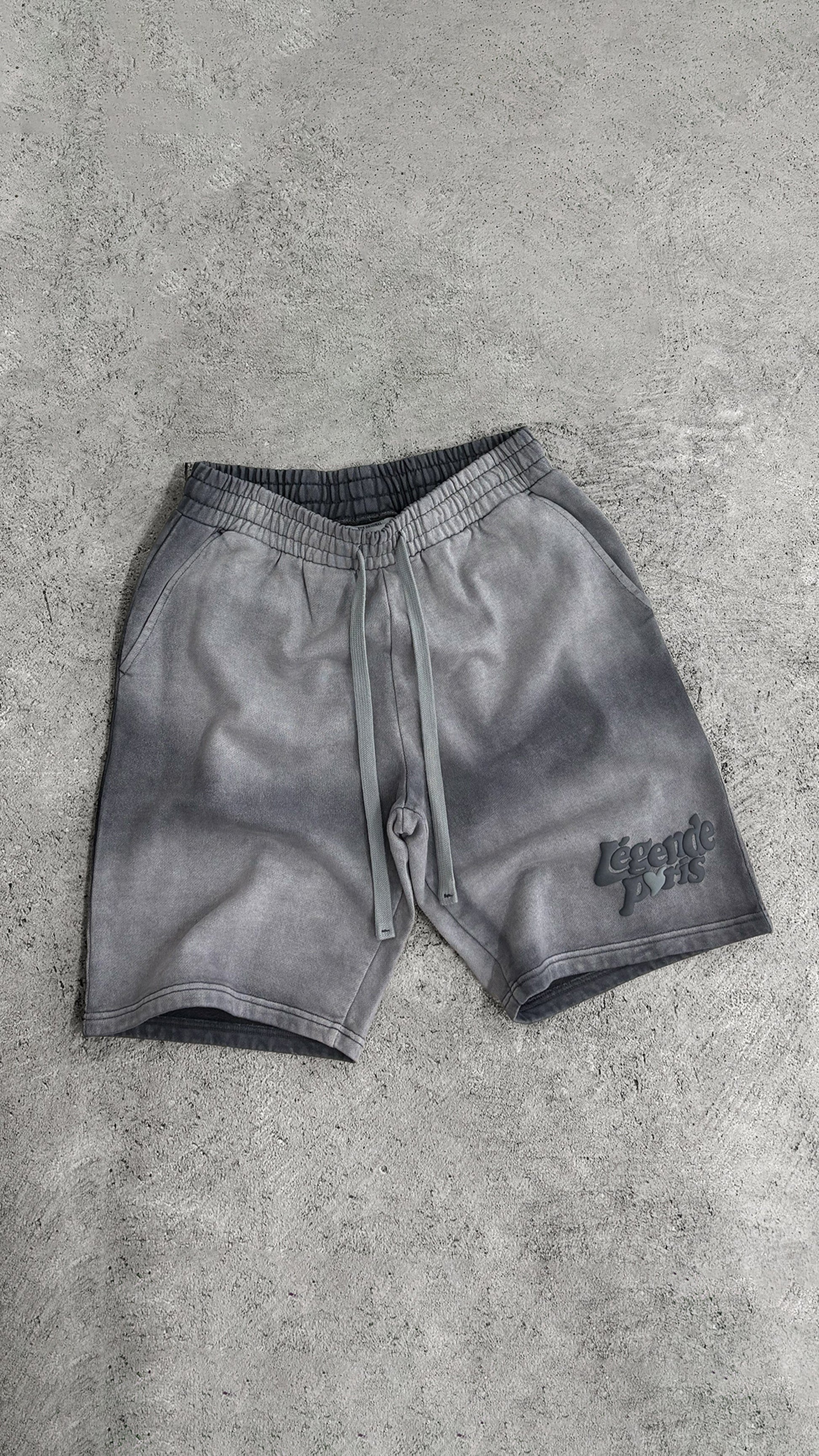 Legende Paris LND GRADIENT SHORT - CHARCOAL WASHED — XS — Detail View