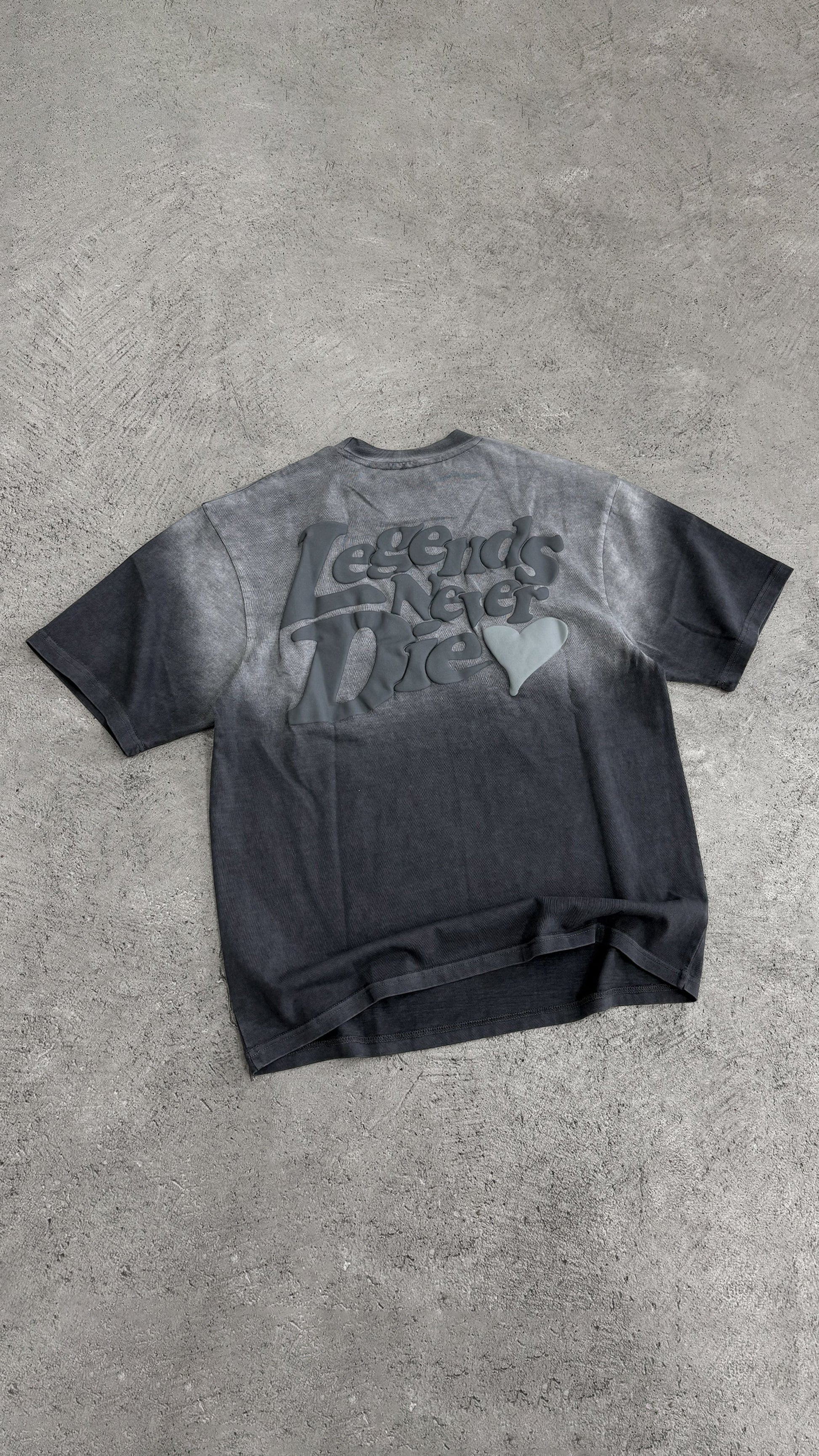 Legende Paris LND GRADIENT T-SHIRT - CHARCOAL WASHED — XS — Detail View