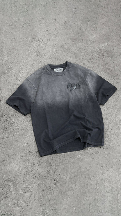 Legende Paris LND GRADIENT T-SHIRT - CHARCOAL WASHED — XS — Lifestyle View