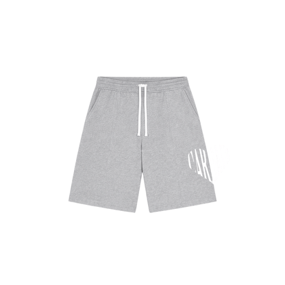Cardair Embroidered Heart Shorts - Grey — XS — Front View