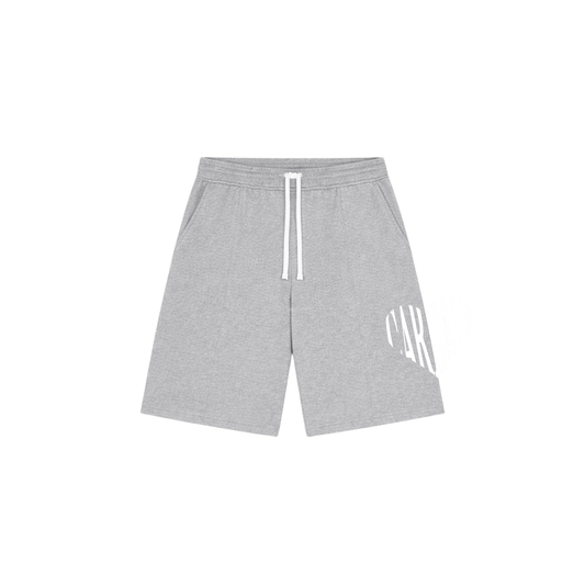Cardair Embroidered Heart Shorts - Grey — XS — Front View