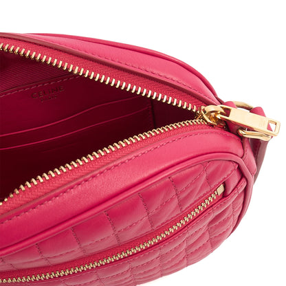 Celine Cross Body C Charm Clucth in Pink, Box Calfskin — Alternate View 11
