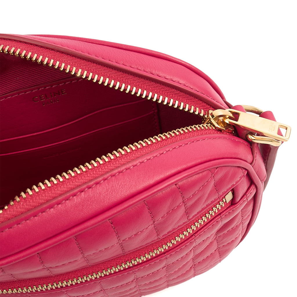 Celine Cross Body C Charm Clucth in Pink, Box Calfskin — Alternate View 17