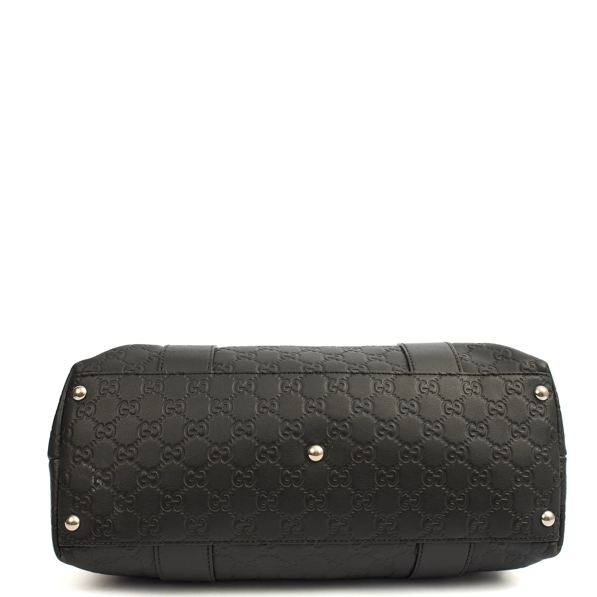 Gucci Tote Tote in Black, Guccissima — Top View