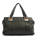 Gucci Tote Tote in Black, Guccissima — Front View