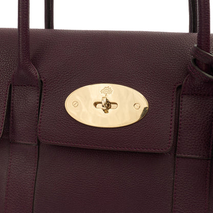 Mulberry Tote Bayswater Heritage in Purple, Calfskin Leather — Side View