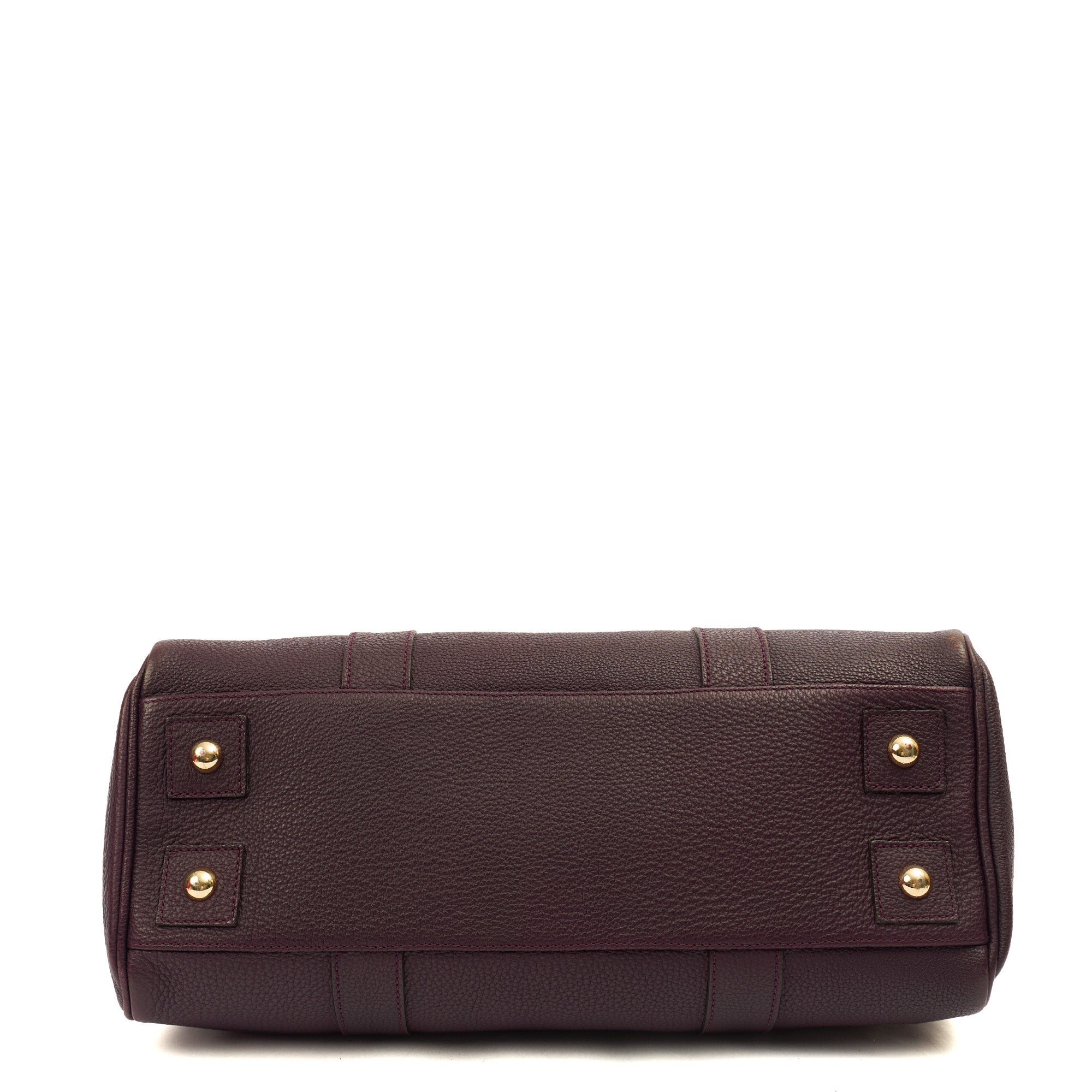 Mulberry Tote Bayswater Heritage in Purple, Calfskin Leather — Detail View