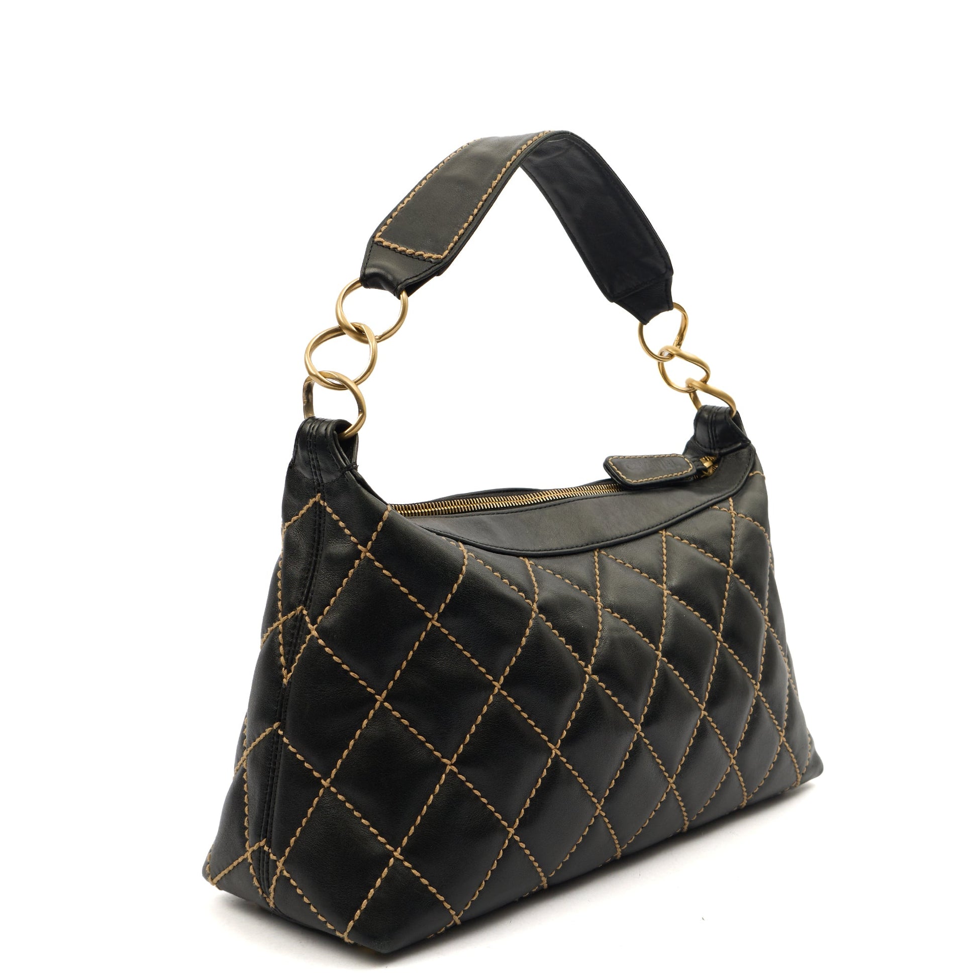Chanel Shoulder Bag Shoulder Bag in Black, Lambskin Leather — Alternate View 12