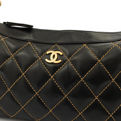Chanel Shoulder Bag Shoulder Bag in Black, Lambskin Leather — Alternate View 20