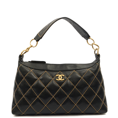 Chanel Shoulder Bag Shoulder Bag in Black, Lambskin Leather — Alternate View 19