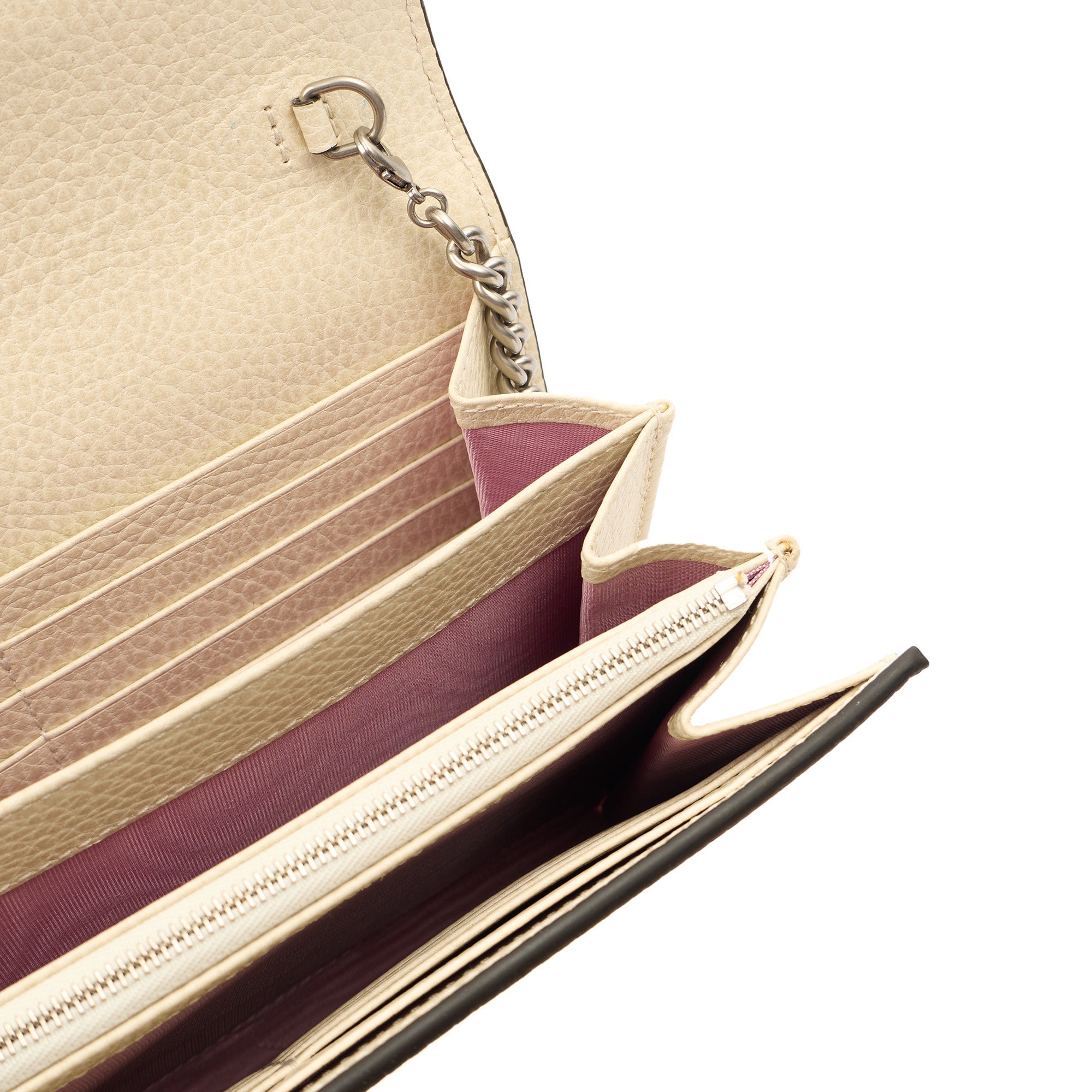 Gucci Cross Body Dionysus Chain Wallet in Cream, Leather — Alternate View 8
