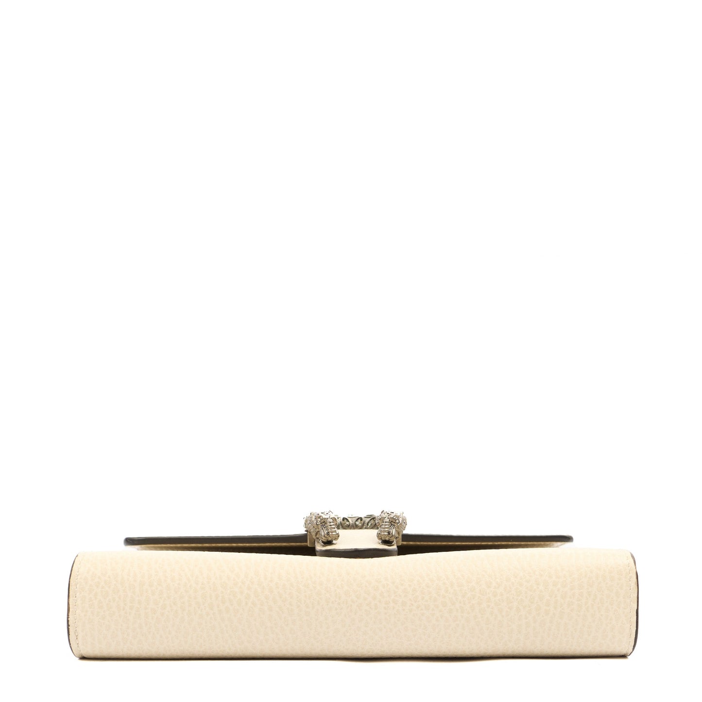 Gucci Cross Body Dionysus Chain Wallet in Cream, Leather — Detail View