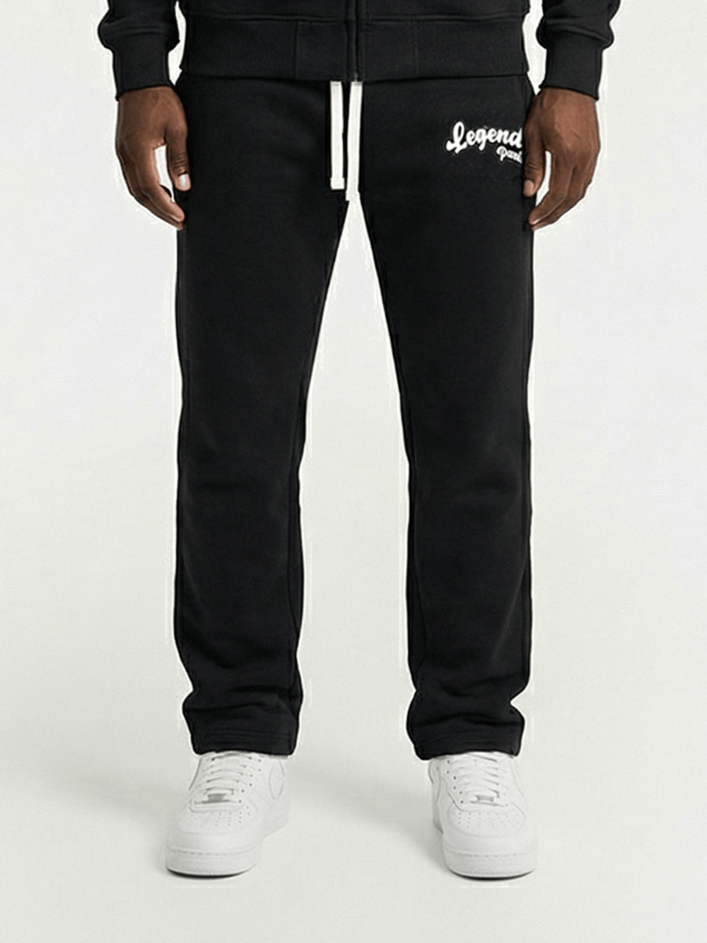 Legende Paris Gum Logo Jogger - Black — XS — Side View