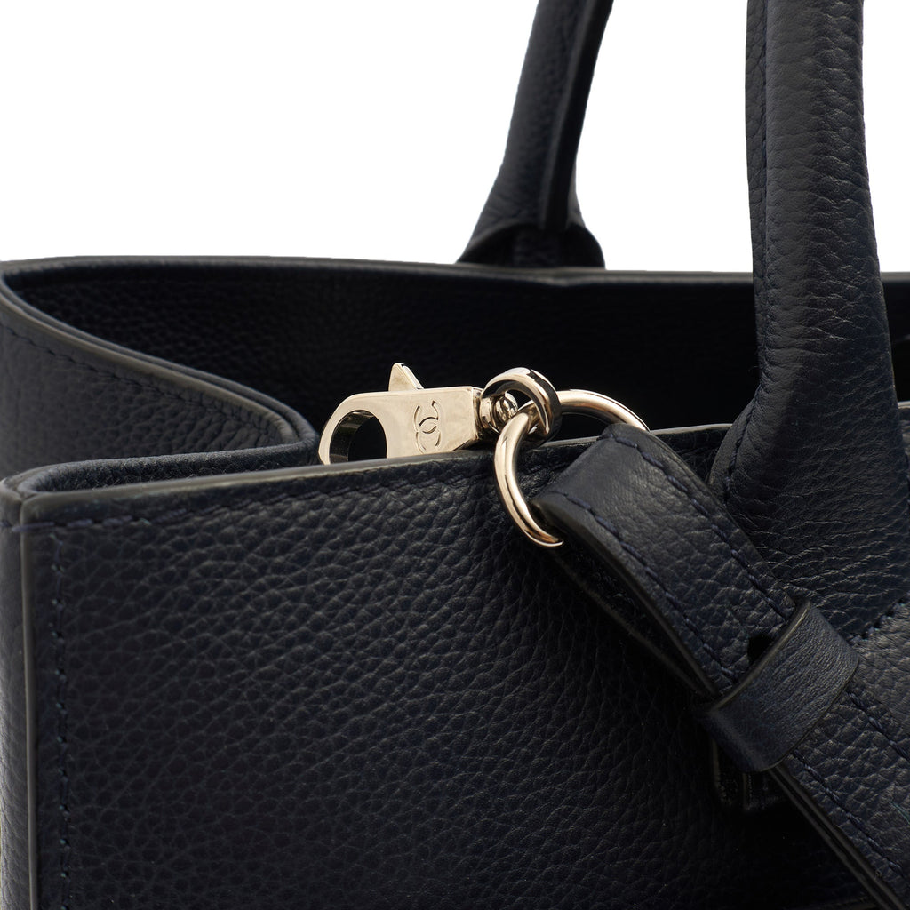 Chanel Tote Executive Shopper Tote in Blue, Calfskin Leather — Alternate View 16