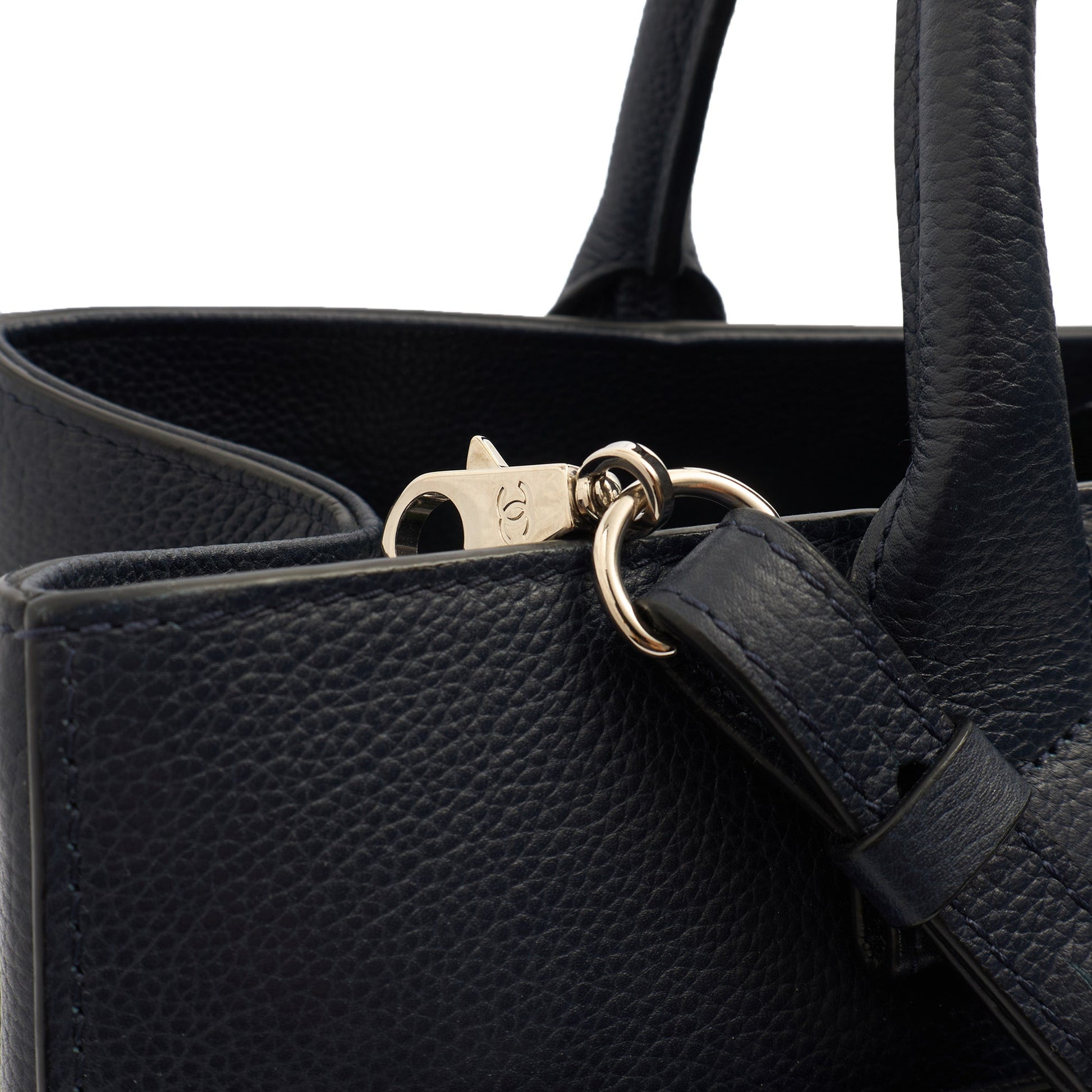 Chanel Tote Executive Shopper Tote in Blue, Calfskin Leather — Alternate View 16