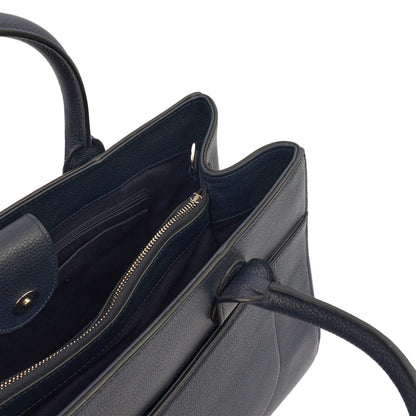 Chanel Tote Executive Shopper Tote in Blue, Calfskin Leather — Alternate View 18