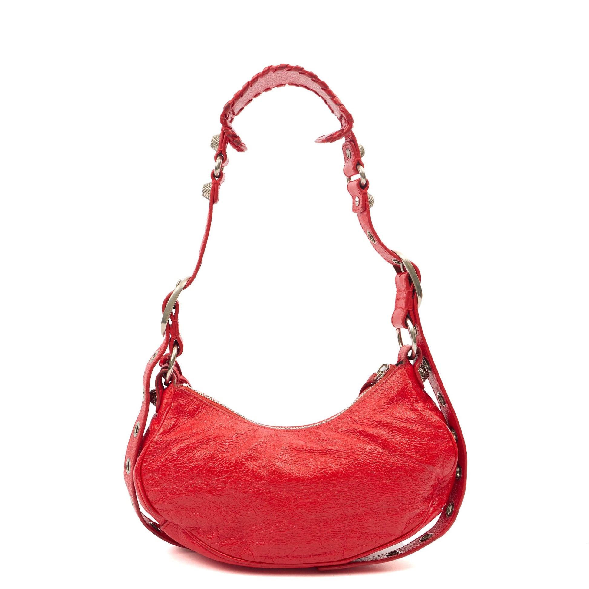 Balenciaga Cross Body Le Cagole XS in Red, Veau (Calfskin) — Alternate View 10