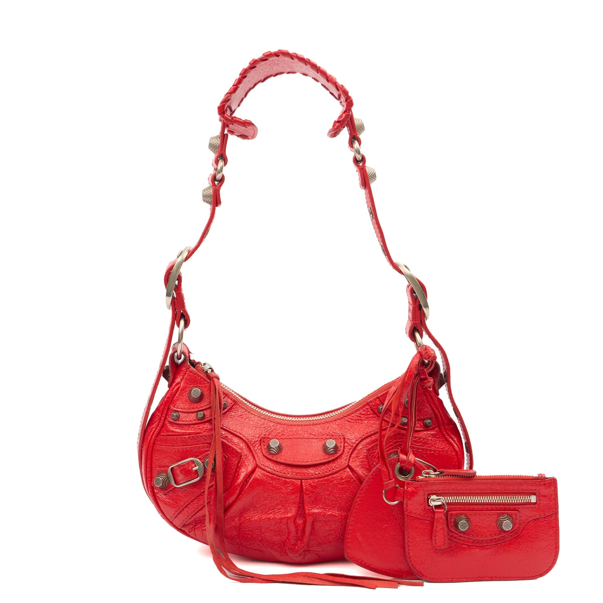 Balenciaga Cross Body Le Cagole XS in Red, Veau (Calfskin) — Alternate View 7