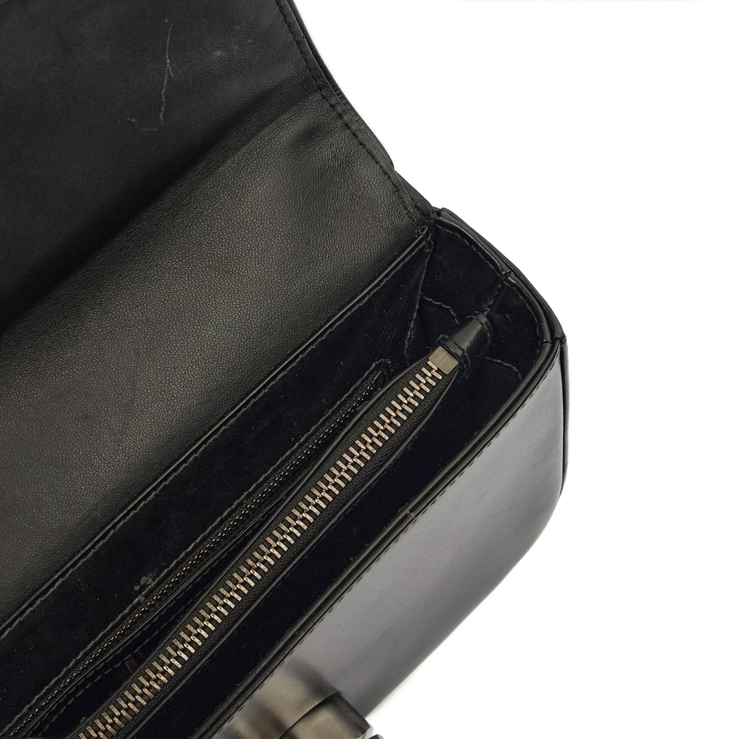Christian Dior Shoulder Bag Shoulder Bag in Black, Leather — Detail View