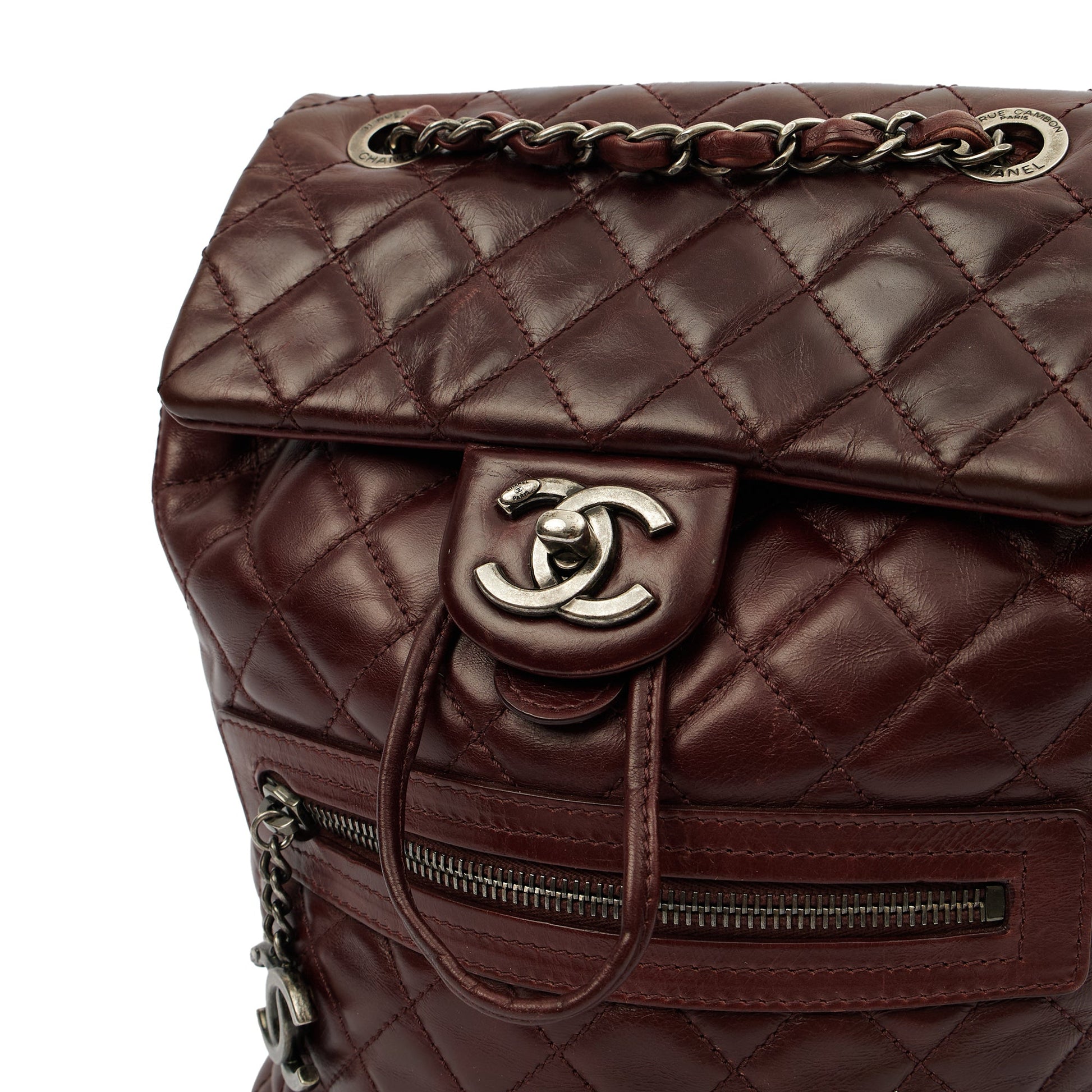 Chanel Backpack Backpack in Red, Calfskin Leather — Alternate View 28