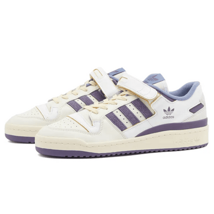 Adidas Forum 84 Low 'White College Purple' — UK 3.5 | EU 36 | US 4 — Side View