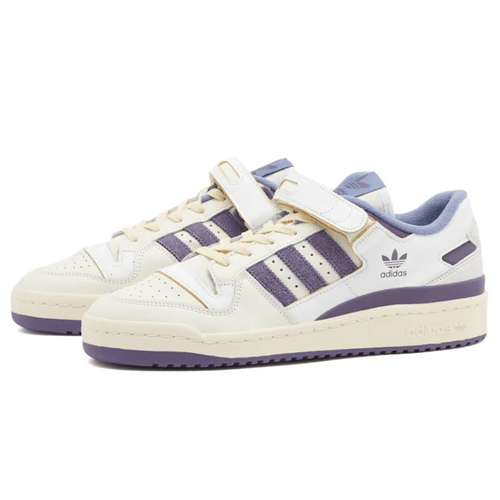 Adidas Forum 84 Low 'White College Purple' — UK 3.5 | EU 36 | US 4 — Side View