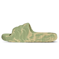 Adidas Adilette 22 Slides 'Magic Lime Desert Sand' — UK 3.5 | EU 36 | US 4 — Front View
