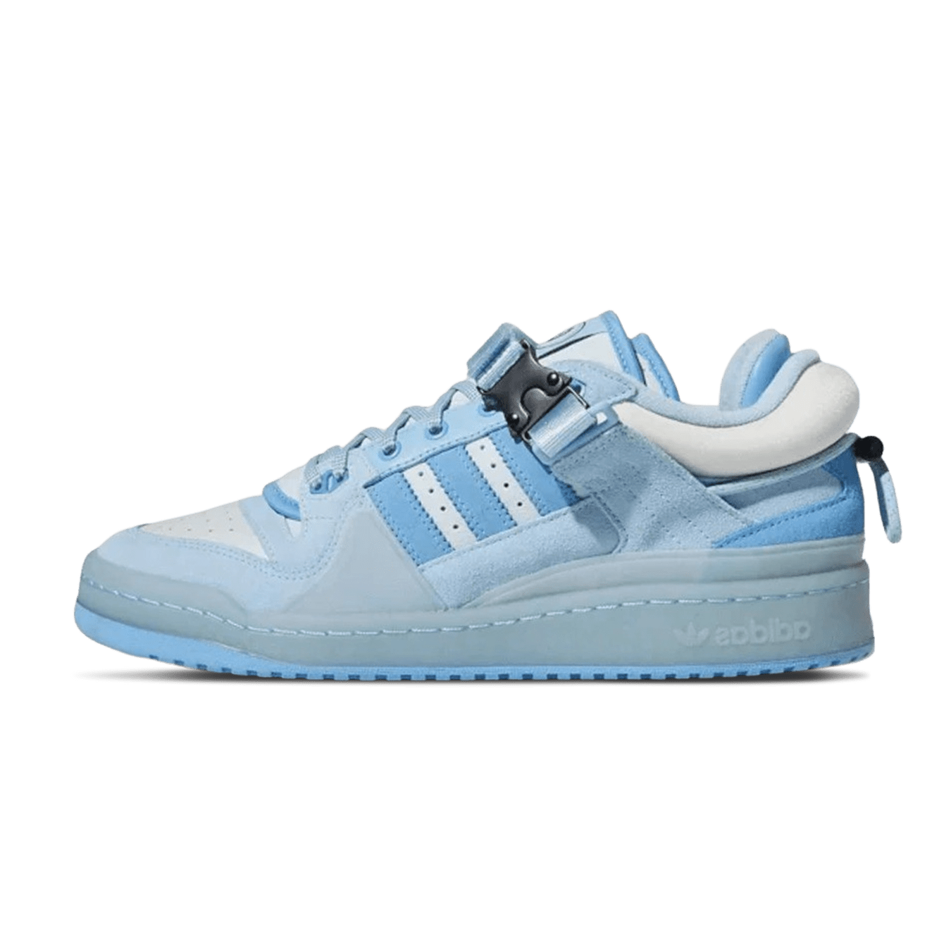 Bad Bunny x Adidas Forum Buckle Low GS 'Blue Tint' — UK 3 | EU 35.5 | US 3.5 — Front View