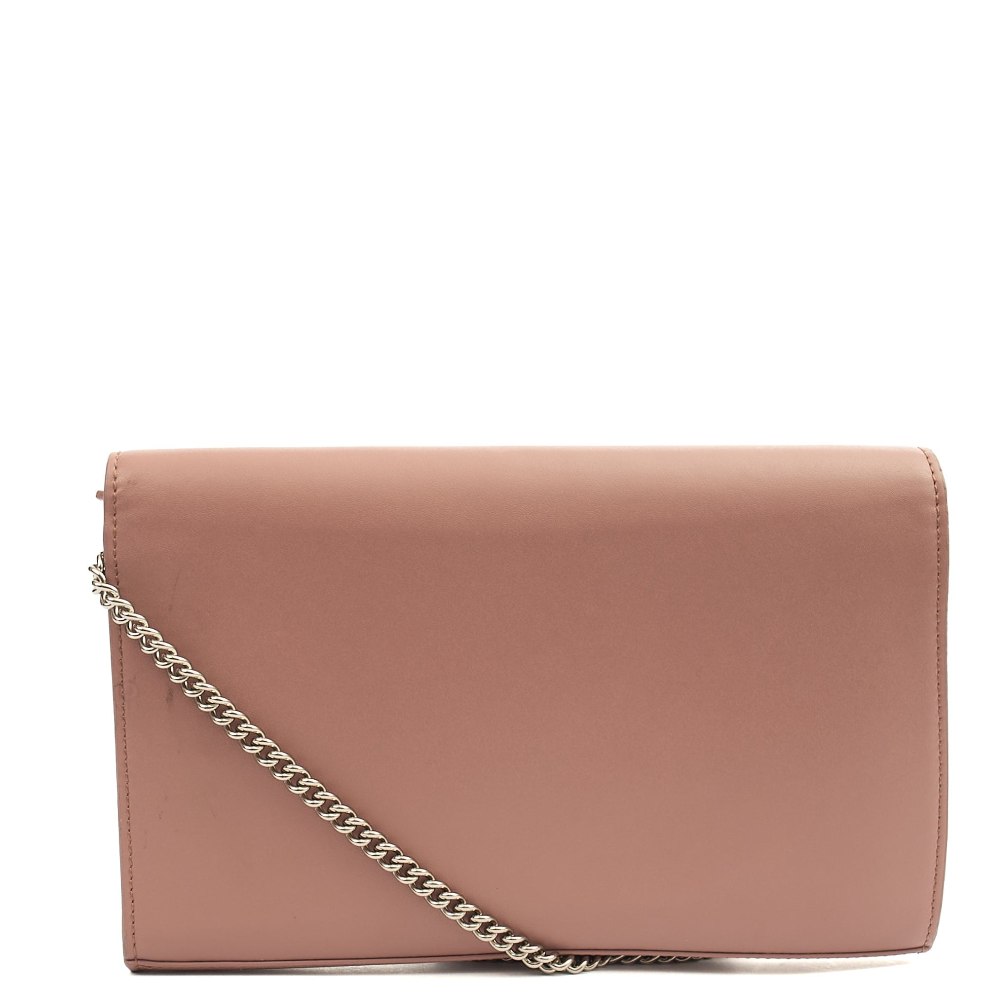 Fendi Cross Body Kan I F Wallet On Chain in Pink, Leather — Top View