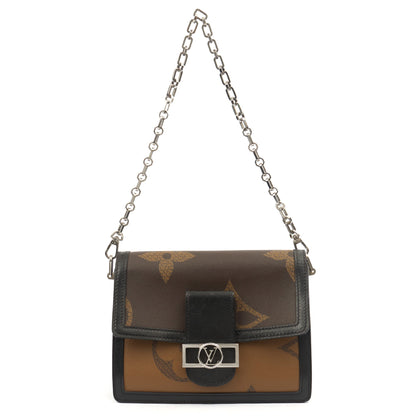 Louis Vuitton Cross Body Dauphine MM Bag in Reverse Monogram, Canvas — Lifestyle View