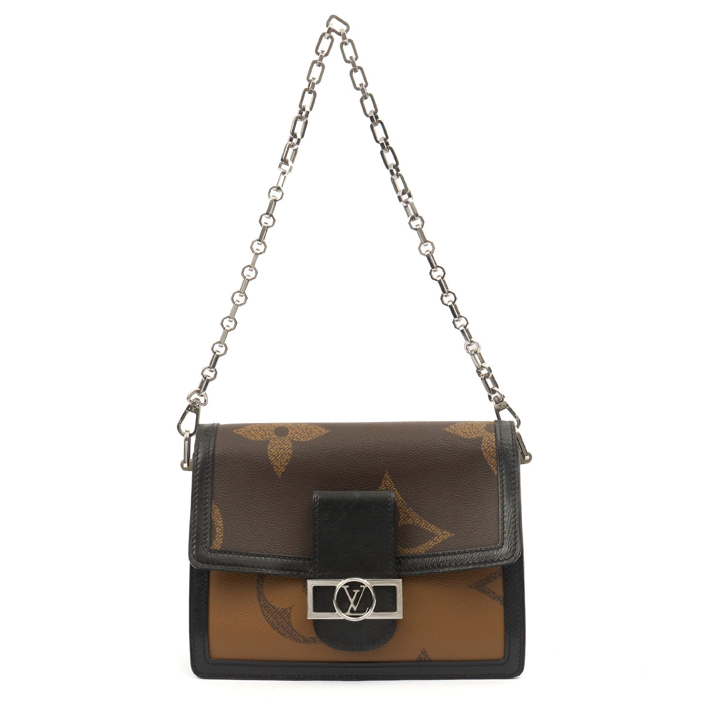Louis Vuitton Cross Body Dauphine MM Bag in Reverse Monogram, Canvas — Alternate View 13