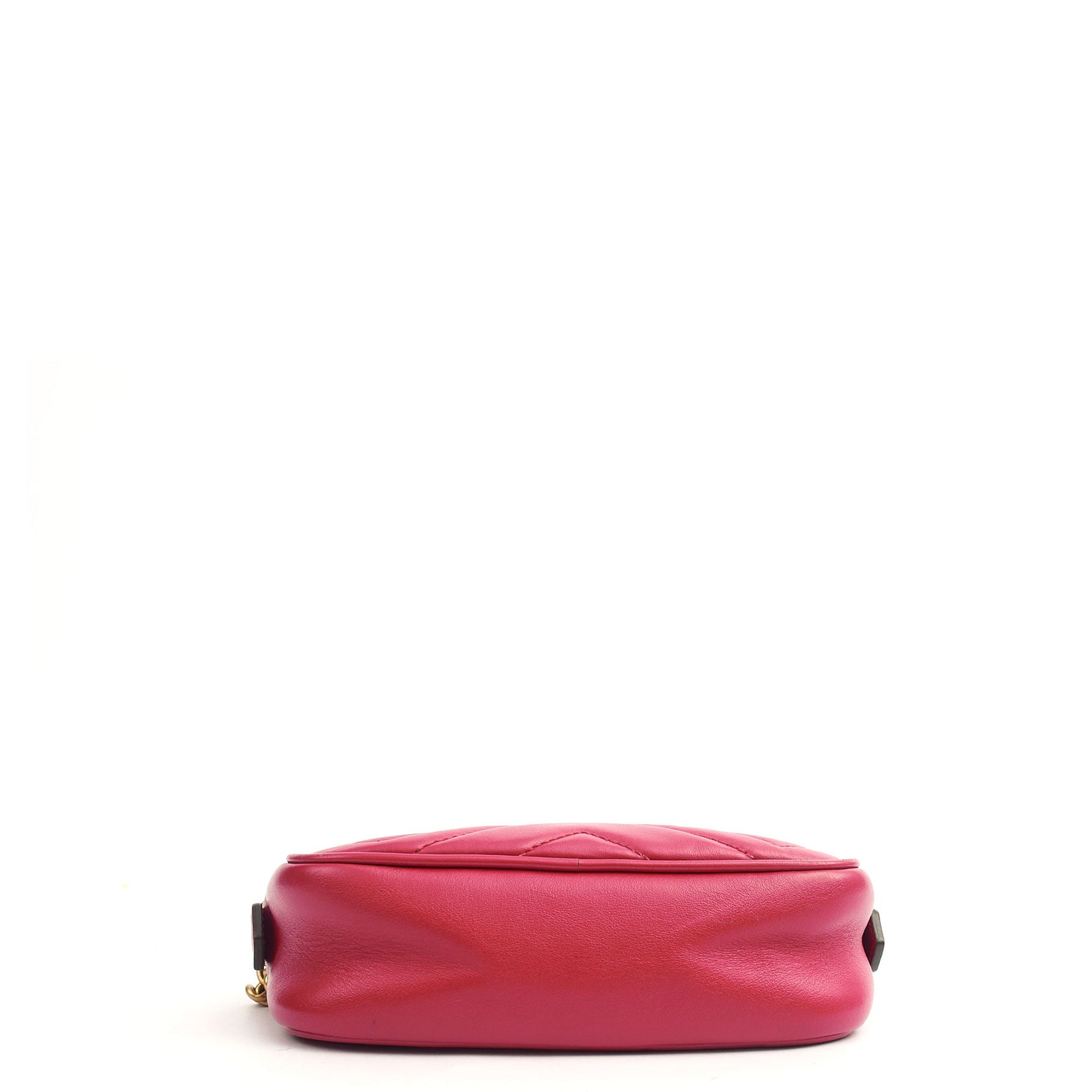 Gucci Cross Body Marmont Shoulder Bag - Small in Hibiscus Red, Leather — Alternate View 14