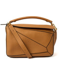 Loewe Cross Body Puzzle - Medium in Brown, Leather — Front View