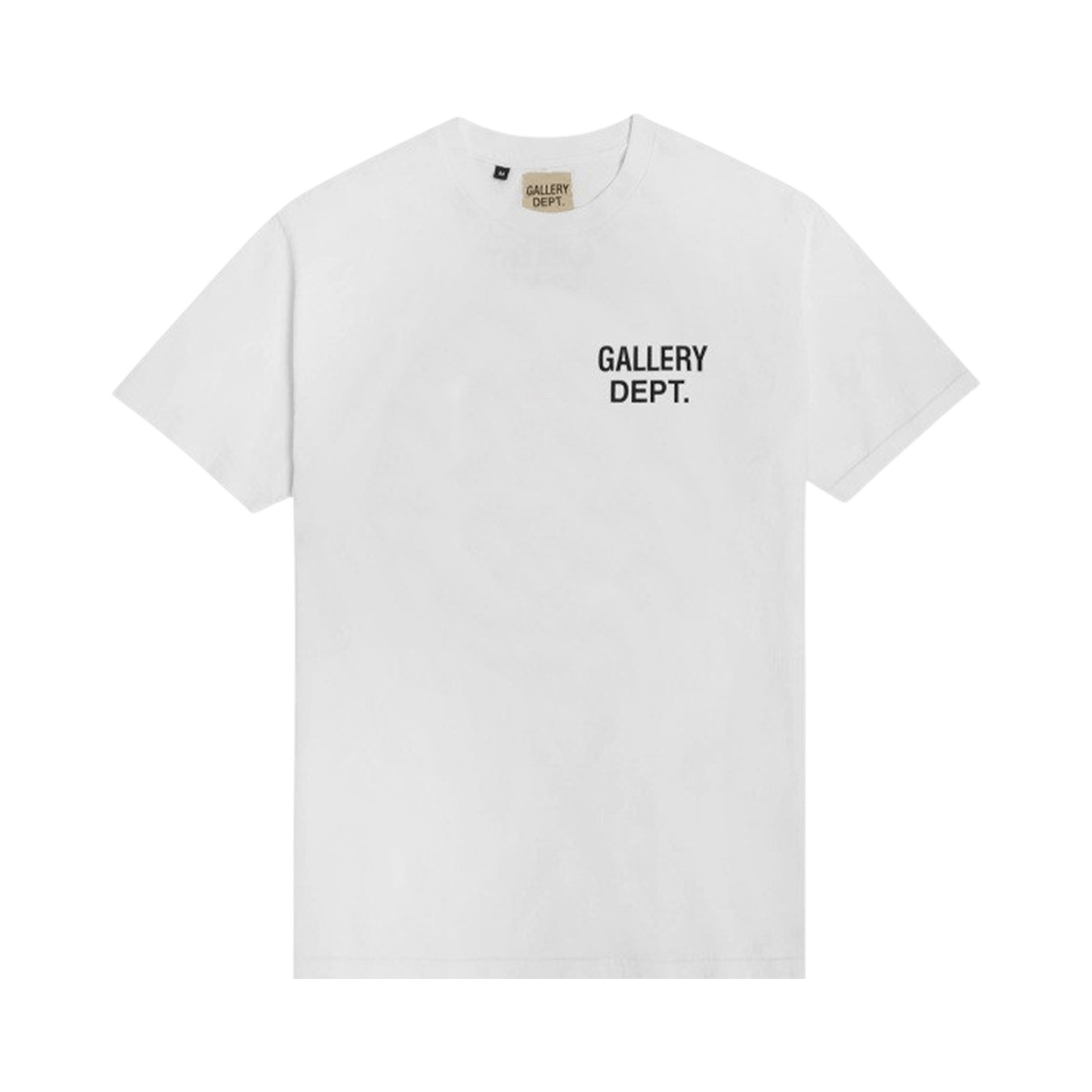 Gallery Dept. Souvenir T-Shirt 'White Black' — XXS — Front View