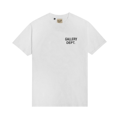 Gallery Dept. Souvenir T-Shirt 'White Black' — XXS — Front View