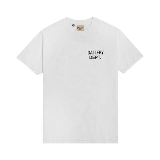 Gallery Dept. Souvenir T-Shirt 'White Black' — XXS — Front View
