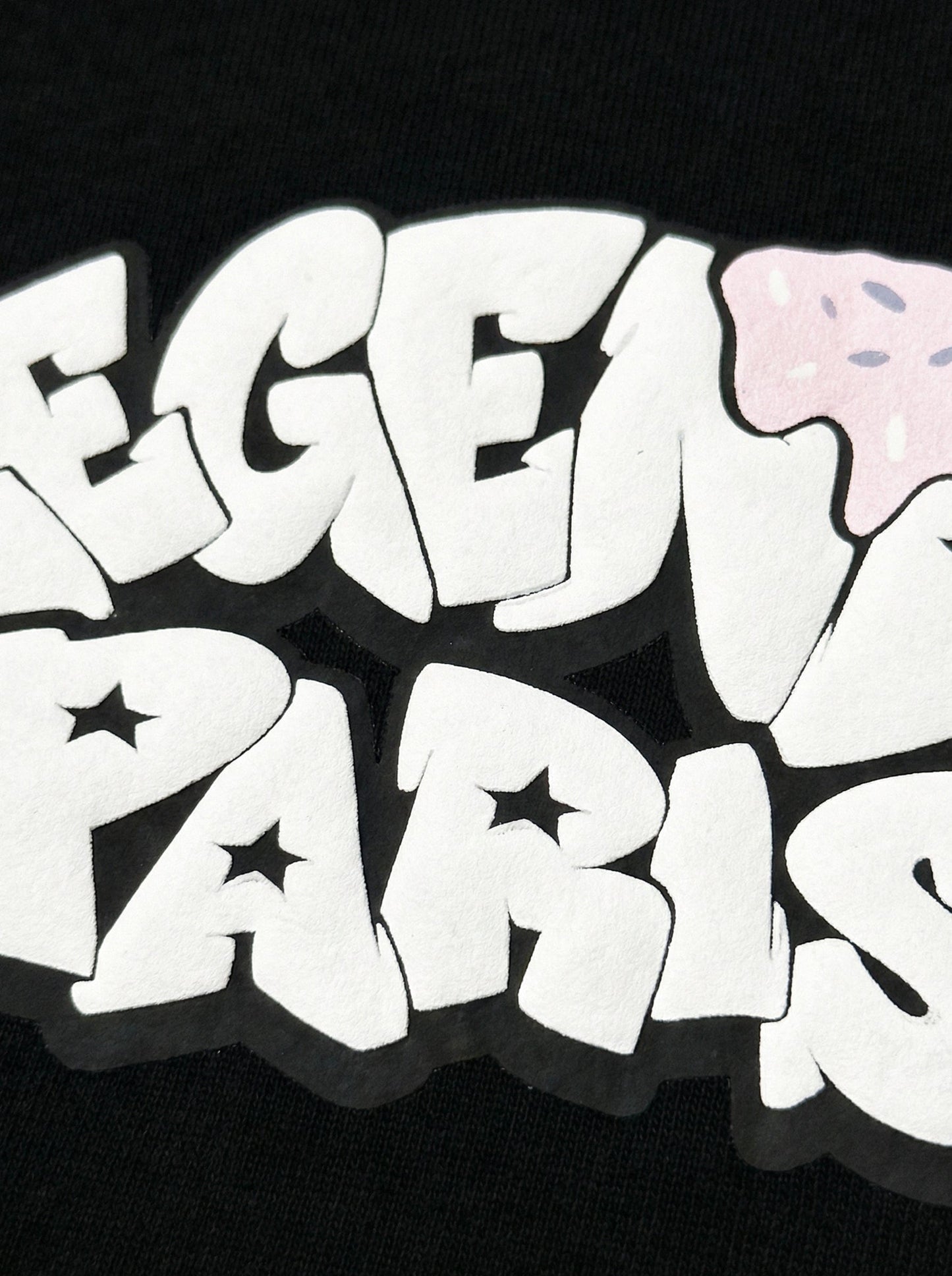 Legende Paris GAME IS RIGGED T-SHIRT - BLACK — XS — Back View