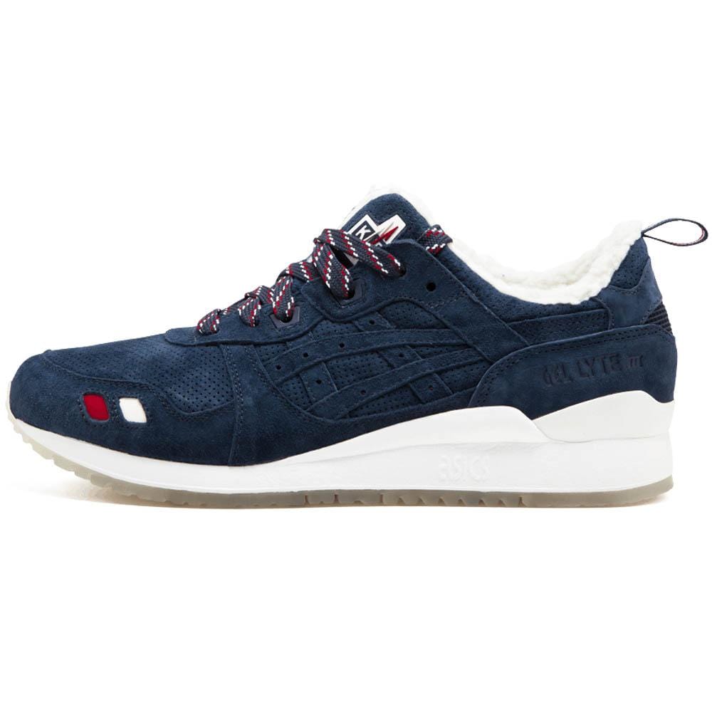 Kith x Moncler x Asics Gel Lyte 3 'Navy' — UK 3 | EU 36 | US 4 — Front View
