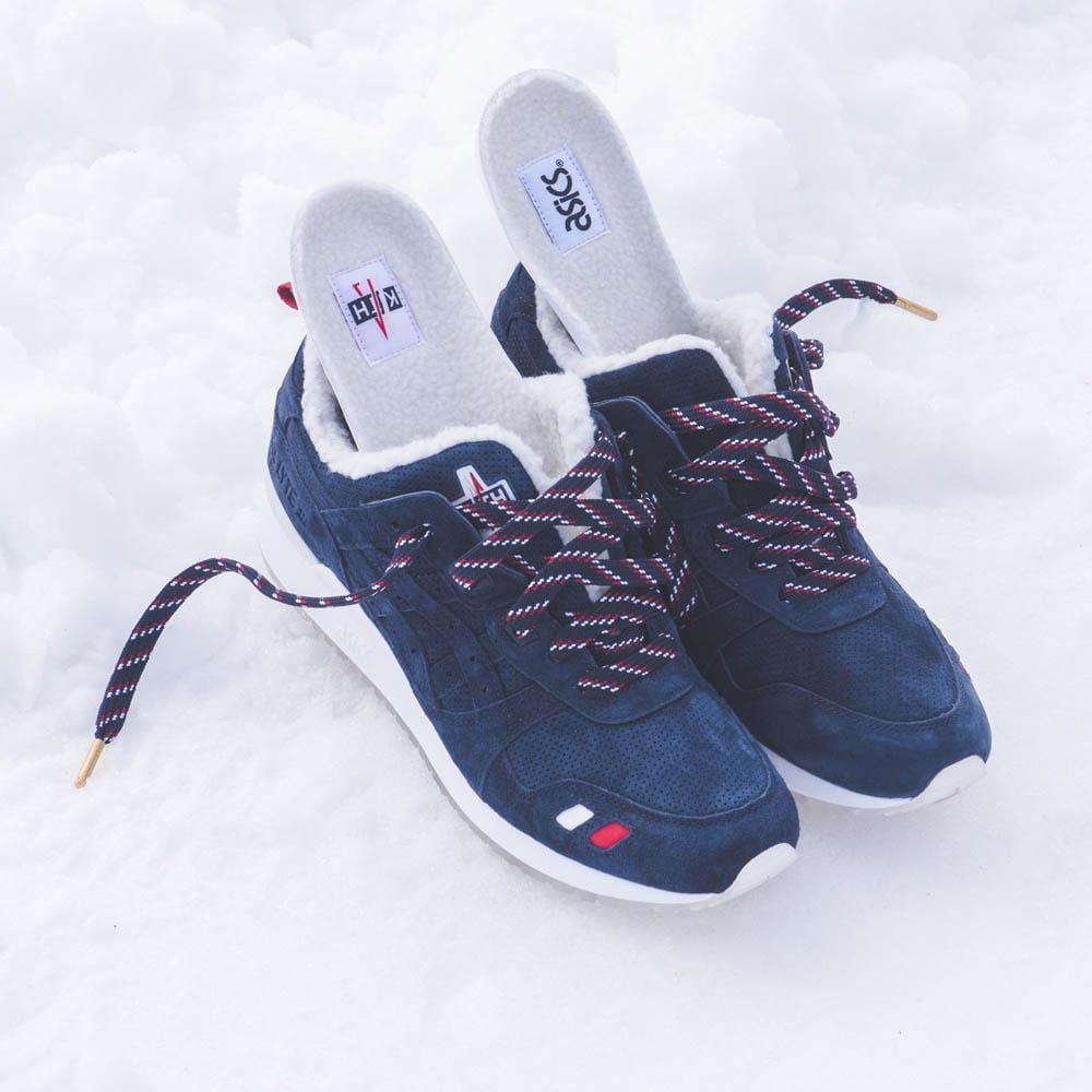 Kith x Moncler x Asics Gel Lyte 3 'Navy' — UK 3 | EU 36 | US 4 — Lifestyle View