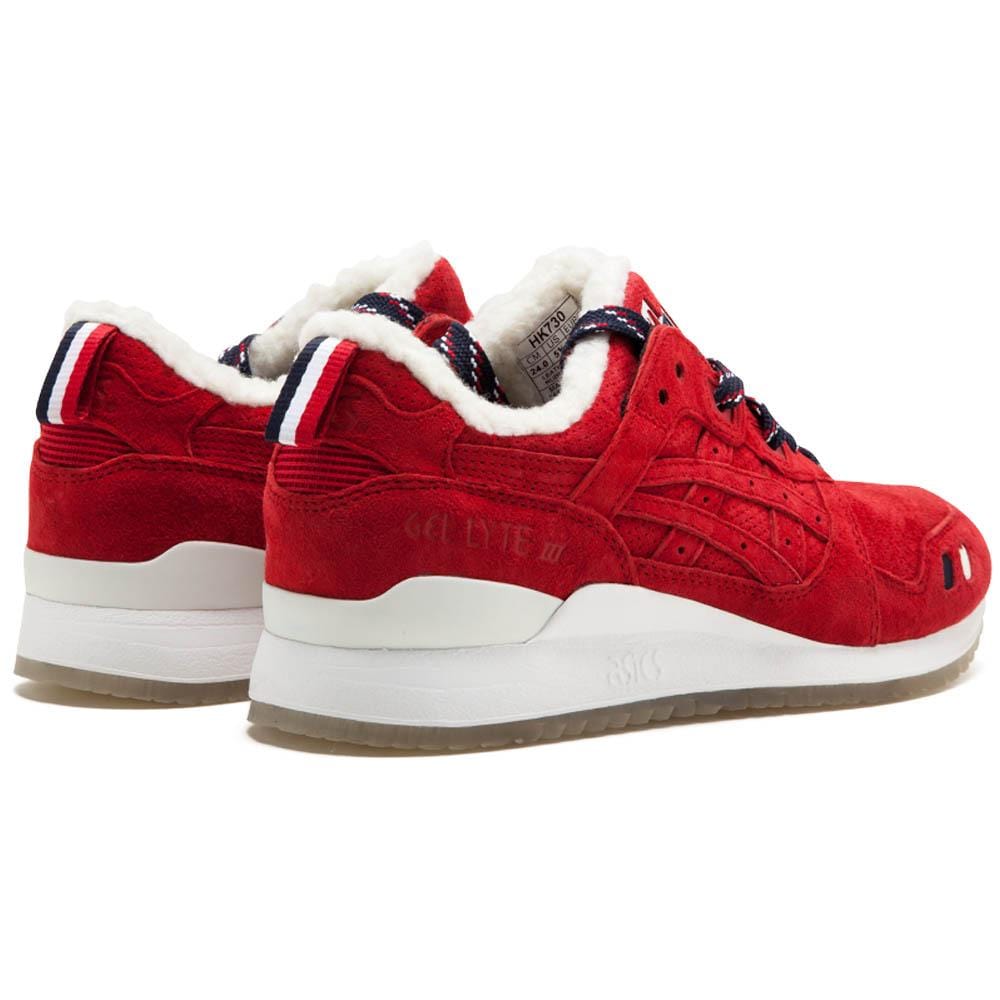 Kith x Moncler x Asics Gel Lyte 3 'Red' — 6 UK | 40 EU — Top View