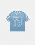 Benir Clothing God’s Timing 83 knit Jersey - Light Blue — XS — Front View