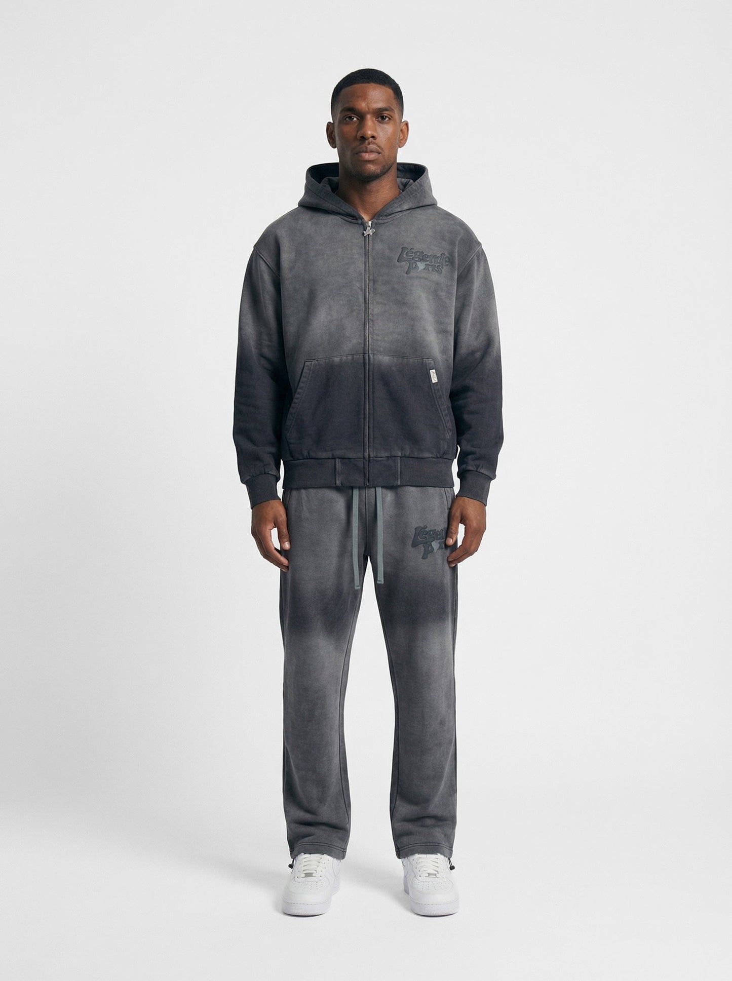 Legende Paris LND GRADIENT PANT - CHARCOAL WASHED — XS — Top View